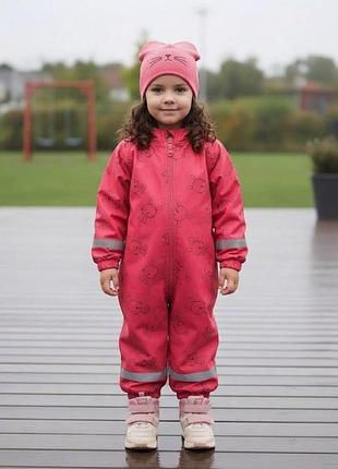 Комбінезон дитячий softshell рожевий 110 см