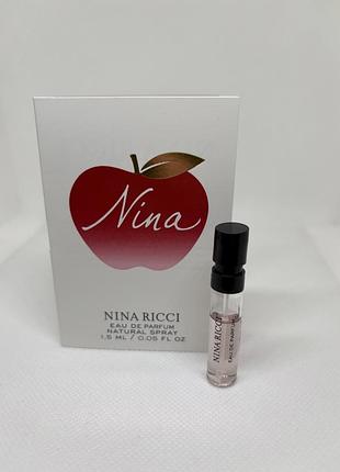 Оригінал новинка 2026 пробник nina eau de parfum від nina ricci парфумована вода