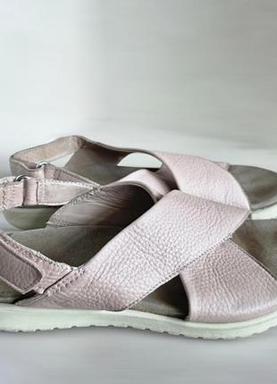 Кожаные сандалии ecco freja slide 2