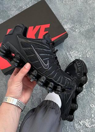 Кросівки чоловічі nike shox tl triple black
