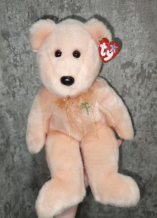 Великий колекційний персиковий ведмедик ty beanie buddies dearest 2000