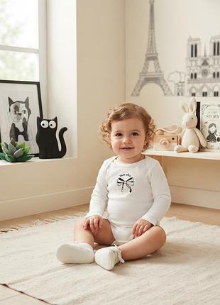 Боди с длинным рукавом h&amp;m нм для девочки 86 92 см