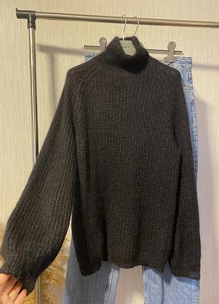 Светр cos чорний з мохеру та шерсті (max mara)