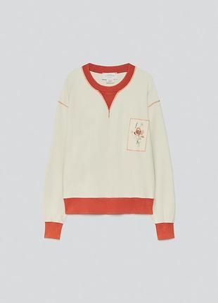 Світшот жіночий з принтом zara new