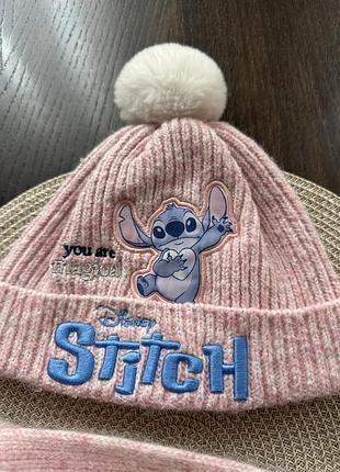 Шапка + шарф stich 4