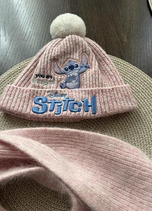 Шапка + шарф stich 7