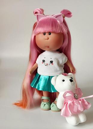 Лялька літл міа з довгим рожевим волоссям little mia nines d'onil 3199, 23 см