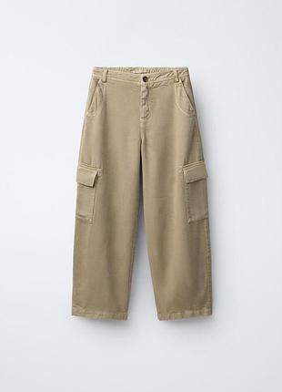 Свободные брюки-карго фасона «барель» zara 4794 (1316/373/450)