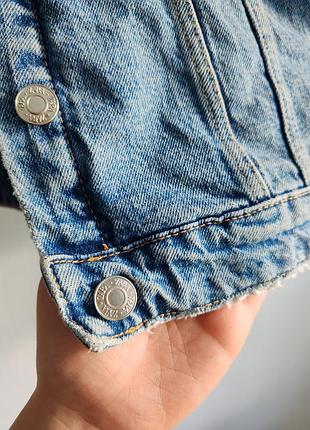 Джинсовая куртка zara размер s/m 5