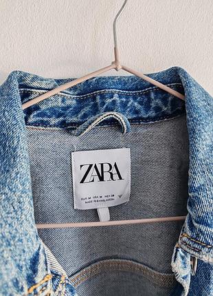 Джинсовая куртка zara размер s/m 6
