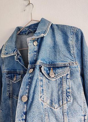 Джинсовая куртка zara размер s/m 3