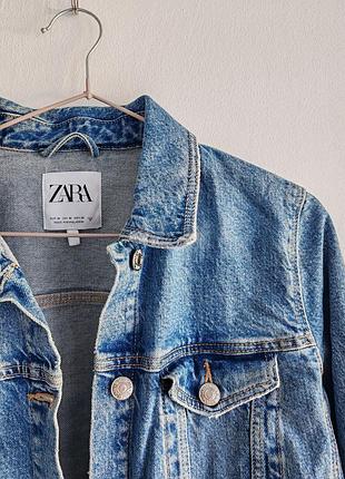 Джинсовая куртка zara размер s/m
