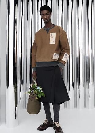 Світшот жіночий коричневий zara new