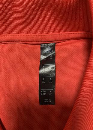 Поло чоловіче adidas червоне 2