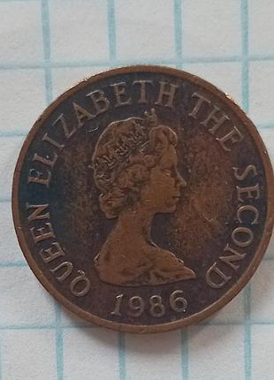 Джерсі 1 пені 1986 рік