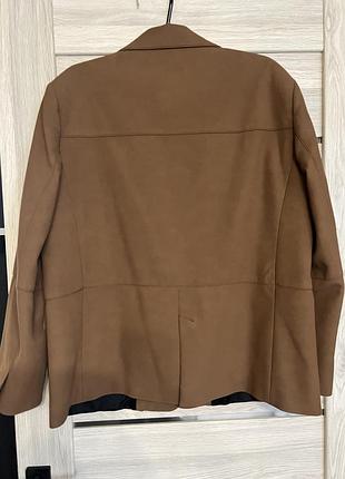 Коричневий піджак, блейзер zara 6