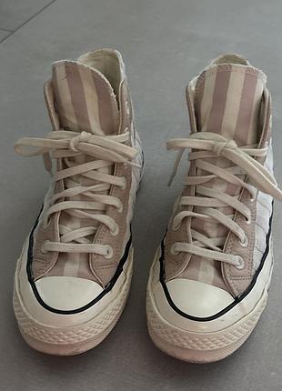 Кеди converse chuck 70 high crafted folk jacquard
