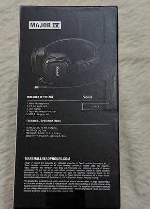 Навушники marshall major iv black 5