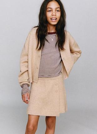 Трикотажная юбка-шорты фасона «бермуды» zara 4810 (2756/600/704)