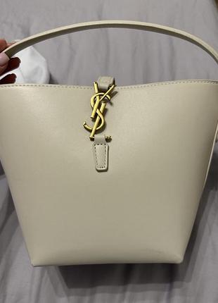 Сумка жіноча saint laurent бежева