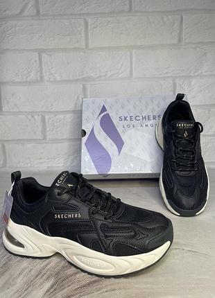 Жіночі, стильні, осінні кросівки *skechers uno ryze* kw9741