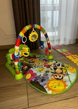 Дитячий розвиваючий ігровий килимок piano fitness rack x-646 різнокольоровий