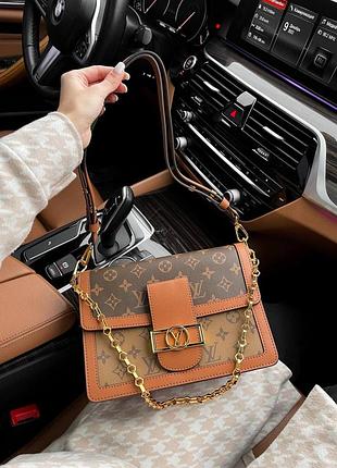 💣 louis vuitton dauphine 🤎 | сумка | 2 ремені + ланцюжок