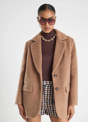 Однобортний блейзер зі штучної вовни river island