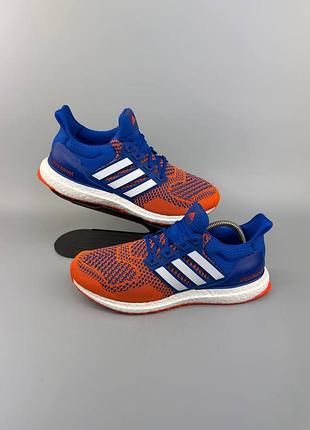 Сине-оранжевые кроссовки adidas ultraboost 1.0
