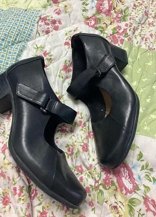 Кожаные туфли мери джейн р 37/24 см clarks кларкс