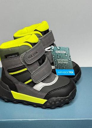 Дитячі зимові черевики geox trekkyup amphibiox 20,22,23 р, чоботи хлопчику