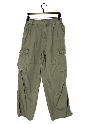Оверсайз штани карго кольору хакі h&m