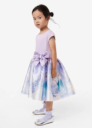 Красивое нарядное платье h&m с эльзой из м/ф холодное сердце