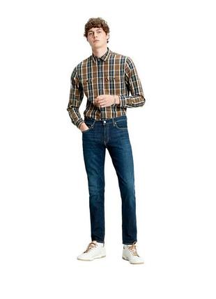 Рубашка мужская в клетку бренда levis