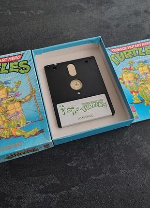 Дискета teenage mutant hero turtles (amstrad)