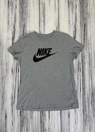 Nike футболка оригинал серая m размер женская