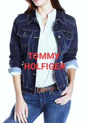 Новая джинсовая куртка  s  tommy hilfiger синяя