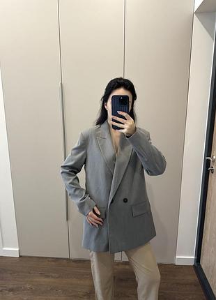 Жакет zara 39255 сірий 2