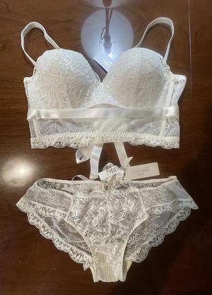 Комплект белья бюстгальтер и трусы 🇮🇹 италия intimissimi p.80b, м