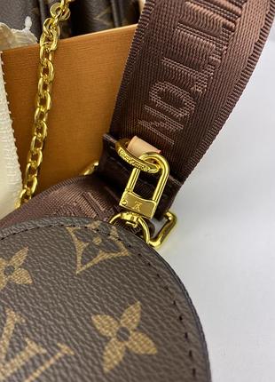 Сумка multi pochette brown 8