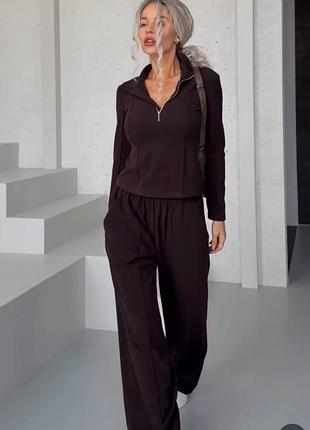Костюм puma жіночий xs/s m/l велюровий ефект молочний графіт шоколад