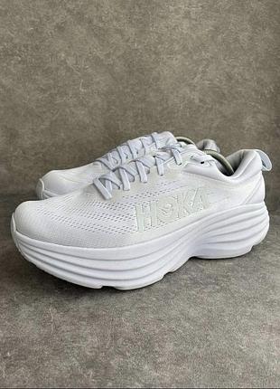 Кросівки чоловічі hoka bondi 8 білі 45 eur (29 см)