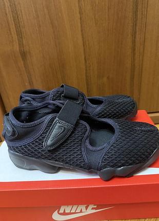 Кросівки унісекс nike air rift чорні текстиль