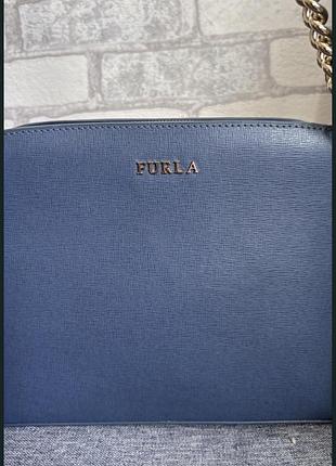 Сумка furla синя 2