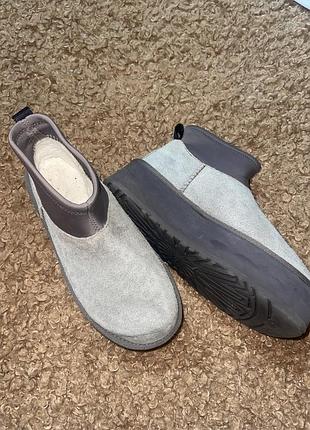 Фінальна ціна 😝жіночі зимові черевики ugg classic mini dipper grey / сері уггі на платформі