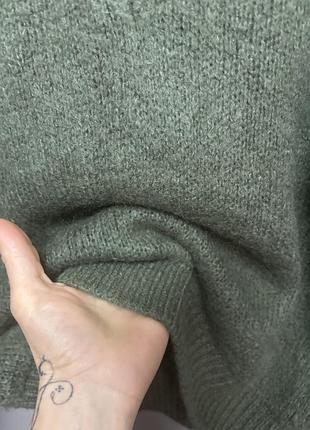 Джемпер із альпакою оливка 👌 6
