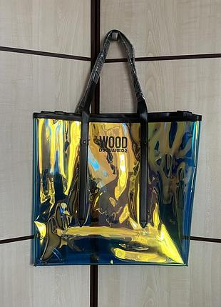 Нова велика сумка шопер dsquared2 wood