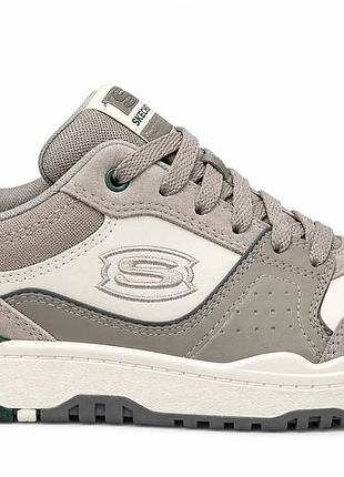 Кросівки підліткові skechers комбіновані бежеві на шнурівці 31 (6925953729362) (19,5 см)