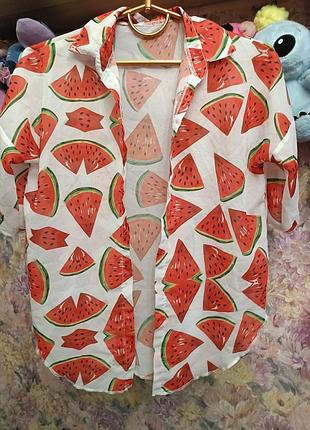 Арбуз 🍉 накидка лёгкая без пуговиц