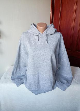 Женская кофта худи серая zara l/xl размер